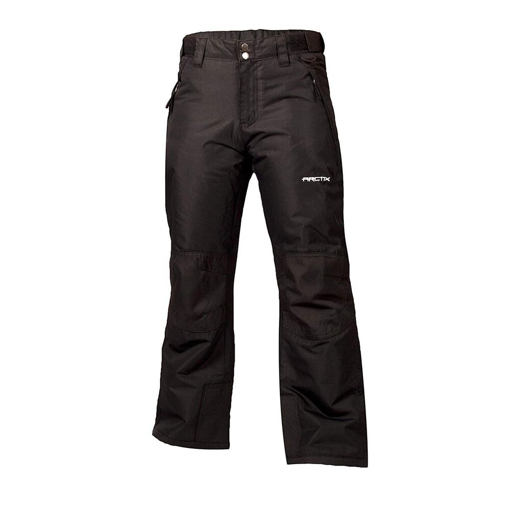 Arctix Kids Snow Pants With Reinforced Knees And Seat  Black Size Medium